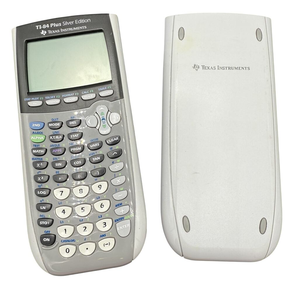📟 Texas Instruments TI-84 Plus Silver Edition Graphing Calculator Gray Cover